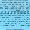 ASG Waterslide Decals - Retro Script Lettering Numbers 1/4"