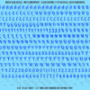 ASG Waterslide Decals - Retro Script Lettering Numbers 1/4"