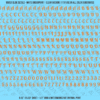 ASG Waterslide Decals - Retro Script Lettering Numbers 1/4"