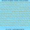 ASG Waterslide Decals - Retro Script Lettering Numbers 5/16"