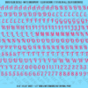 ASG Waterslide Decals - Retro Script Lettering Numbers 5/16"
