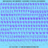 ASG Waterslide Decals - Retro Script Lettering Numbers 5/16"