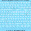 ASG Waterslide Decals - Retro Script Lettering Numbers 5/16"