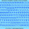 ASG Waterslide Decals - Retro Script Lettering Numbers 3/8"