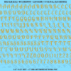 ASG Waterslide Decals - Retro Script Lettering Numbers 3/8"