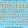 ASG Waterslide Decals - Retro Script Lettering Numbers 3/8"