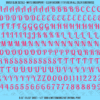 ASG Waterslide Decals - Retro Script Lettering Numbers 3/8"