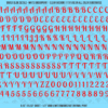 ASG Waterslide Decals - Retro Script Lettering Numbers 3/8"