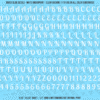 ASG Waterslide Decals - Retro Script Lettering Numbers 3/8"