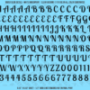 ASG Waterslide Decals - Retro Script Lettering Numbers 1/2"