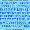 ASG Waterslide Decals - Retro Script Lettering Numbers 1/2"