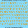 ASG Waterslide Decals - Retro Script Lettering Numbers 1/2"