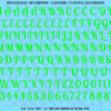 ASG Waterslide Decals - Retro Script Lettering Numbers 1/2"
