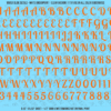 ASG Waterslide Decals - Retro Script Lettering Numbers 1/2"