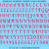 ASG Waterslide Decals - Retro Script Lettering Numbers 1/2"