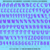 ASG Waterslide Decals - Retro Script Lettering Numbers 1/2"