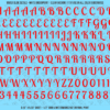 ASG Waterslide Decals - Retro Script Lettering Numbers 1/2"
