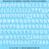 ASG Waterslide Decals - Retro Script Lettering Numbers 1/2"