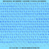 ASG Waterslide Decals - Traditional Serif Lettering Numbers 3/16"