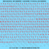 ASG Waterslide Decals - Traditional Serif Lettering Numbers 3/16"