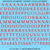 ASG Waterslide Decals - Traditional Serif Lettering Numbers 3/8"