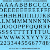 ASG Waterslide Decals - Traditional Serif Lettering Numbers 1/2"