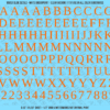 ASG Waterslide Decals - Traditional Serif Lettering Numbers 1/2"