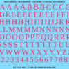 ASG Waterslide Decals - Traditional Serif Lettering Numbers 1/2"