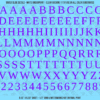 ASG Waterslide Decals - Traditional Serif Lettering Numbers 1/2"