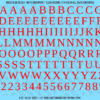 ASG Waterslide Decals - Traditional Serif Lettering Numbers 1/2"
