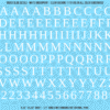 ASG Waterslide Decals - Traditional Serif Lettering Numbers 1/2"