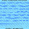 ASG Waterslide Decals - Classic Sans Serif Lettering Numbers 3/16"