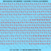 ASG Waterslide Decals - Classic Sans Serif Lettering Numbers 3/16"