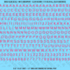 ASG Waterslide Decals - Classic Sans Serif Lettering Numbers 1/4"