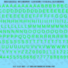 ASG Waterslide Decals - Classic Sans Serif Lettering Numbers 5/16"