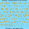 ASG Waterslide Decals - Classic Sans Serif Lettering Numbers 1/2"