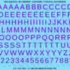 ASG Waterslide Decals - Classic Sans Serif Lettering Numbers 1/2"