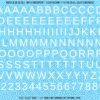 ASG Waterslide Decals - Classic Sans Serif Lettering Numbers 1/2"
