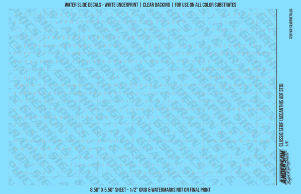 ASG Waterslide Decals - Classic Serif Lettering Numbers 1/8"