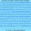 ASG Waterslide Decals - Classic Serif Lettering Numbers 5/16"