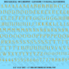 ASG Waterslide Decals - Classic Serif Lettering Numbers 3/8"