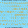 ASG Waterslide Decals - Classic Serif Lettering Numbers 1/2"