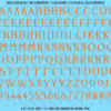 ASG Waterslide Decals - Classic Serif Lettering Numbers 1/2"