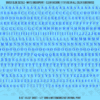 ASG Waterslide Decals - Elegant Serif Lettering Numbers 3/16"