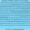 ASG Waterslide Decals - Elegant Serif Lettering Numbers 1/4"