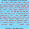 ASG Waterslide Decals - Elegant Serif Lettering Numbers 1/4"