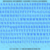 ASG Waterslide Decals - Elegant Serif Lettering Numbers 5/16"