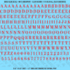 ASG Waterslide Decals - Elegant Serif Lettering Numbers 5/16"