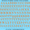 ASG Waterslide Decals - Elegant Serif Lettering Numbers 1/2"