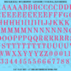 ASG Waterslide Decals - Elegant Serif Lettering Numbers 1/2"